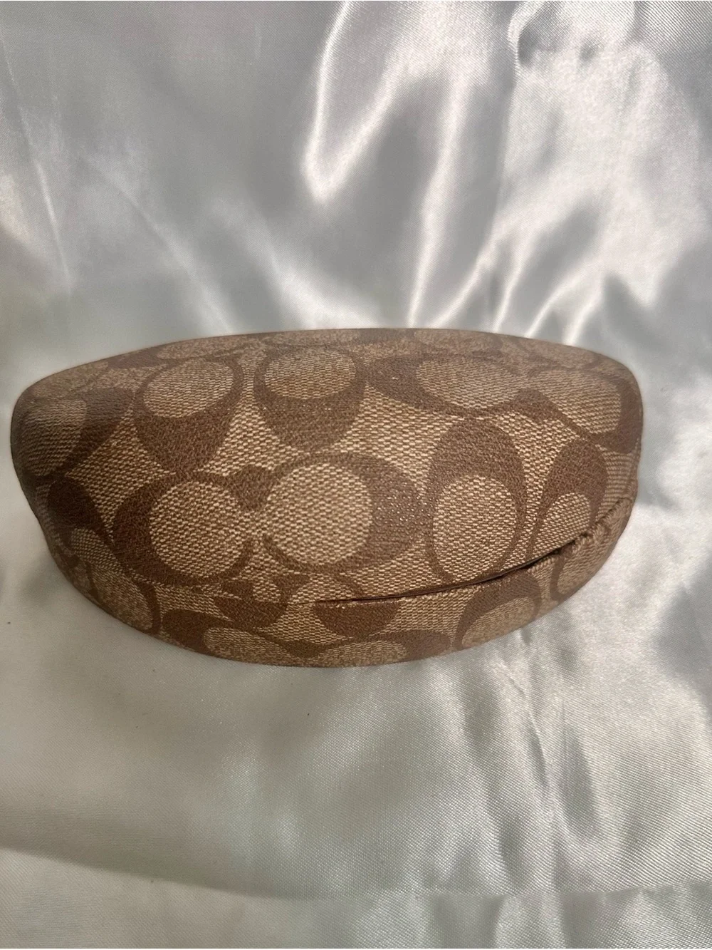 Coach Brown Gradient Shield Sunglasses with Gold Accents